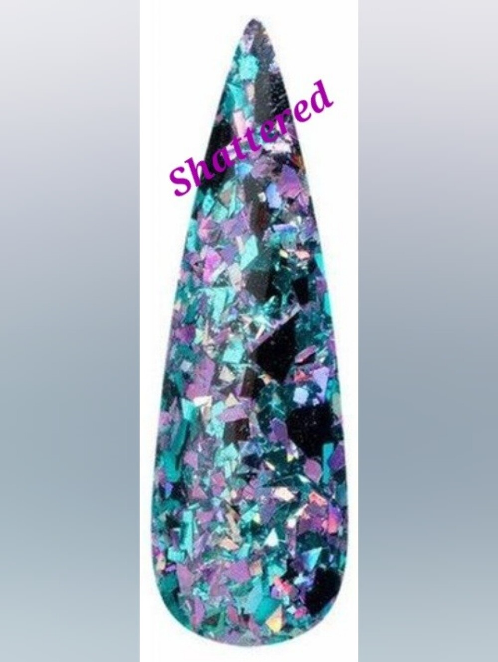 Fairy Glamor Acrylic Nail Dip In Shattered